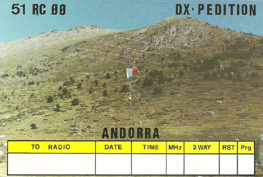 History - 51RC/0 from Andorra in 1990